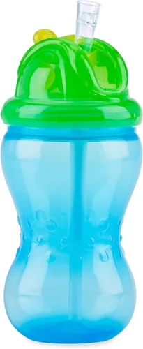 Miniatura 2 de Nuby Paquete de 3 tazas Mega Flip It con popote flexible suave, 12 onzas