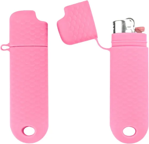 Miniatura 13 de Funda impermeable para encendedor BIC de 2 piezas, funda para encendedores regulares, tipo J6, supervivencia al aire libre, bolsa multiusos para Gris