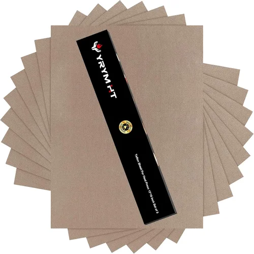 Miniatura 10 de Hoja de PTFE blanco para prensa de calor, paquete de 3 hojas de PTFE antiadherentes de 12 x 16 pulgadas, papel de transferencia de calor