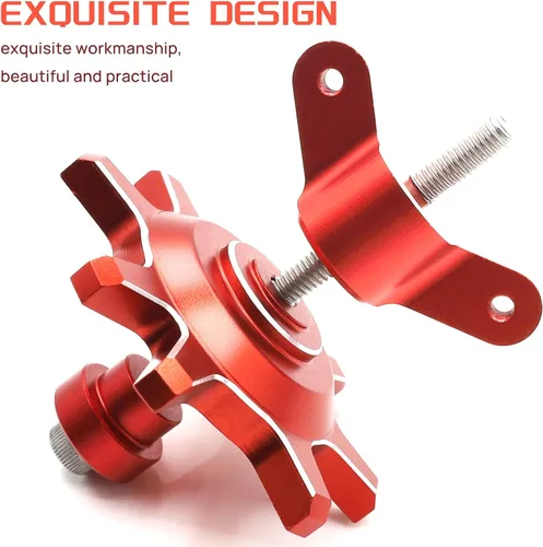 Miniatura 4 de Herramienta de neumáticos de coche RC 1.9 2.2 pulgadas Beadlock Hub Herramienta de montaje/extracción de neumáticos para Traxxas TRX4 TRX6 Axial Rojo