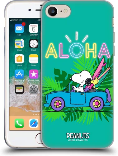 Miniatura 78 de Head Case Designs Peanuts Tropical Surf Snoopy Aloha Disco Gel Funda con licencia oficial [protección de grado militar] compatible con Apple iPhone