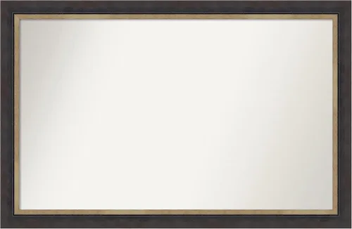 Miniatura 104 de Amanti Art Espejo personalizado, espejo de baño negro Astor, espejo de pared o espejo de tocador de baño sobre el fregadero (25 x 25 pulgadas)