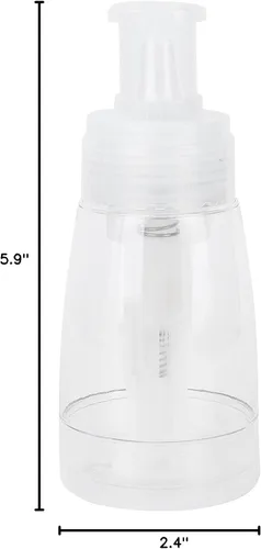 Miniatura 10 de Botella de spray de polvo para el cabello, botella de spray recargable vacía transparente, herramienta de peinado para el cabello, contenedores