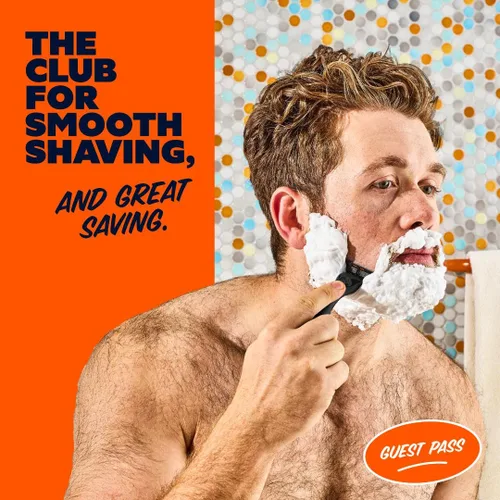 Miniatura 4 de Dollar Shave Club El juego de afeitado The Guest Pass 2 cartuchos de repuesto de enjuague Swift, 1 mango (negro), 1 cubierta de afeitar