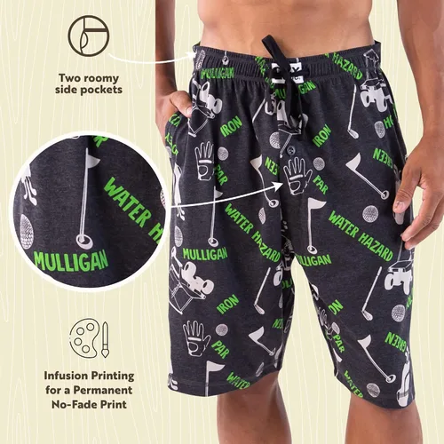 Miniatura 156 de Lazy One - Pantalones cortos de pijama para hombre, ropa de dormir