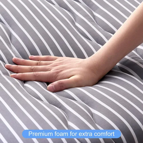 Miniatura 5 de jzbearapt Colchón Japonés de Piso Premium de Espuma Futón, 100% Espuma Cómoda de Alta Densidad, Almohadilla de Dormir de Tatami Grueso, Colchonetas