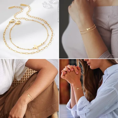 Miniatura 6 de Tarsus Pulsera de cruz para mujeres y hombres, regalos religiosos para mujeres y hombres, regalos cristianos para mujeres, amigos, familia