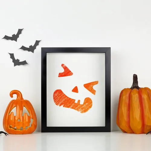 Miniatura 7 de 25 plantillas reutilizables de Halloween para dibujo de calabaza, plantillas temáticas de Halloween, plantillas temáticas de Halloween, plantilla