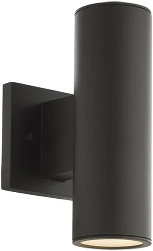 Miniatura 10 de WAC Lighting, Cilindro LED doble arriba y abajo de la luz de pared interior o exterior 3000K en blanco