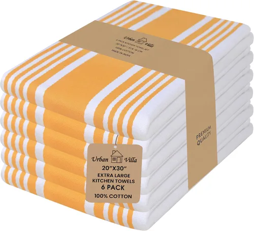 Miniatura 145 de Urban Villa Toallas de cocina 100% algodón, paquete de 6, altamente absorbentes, de secado rápido, súper suaves, de primera calidad, para cocina