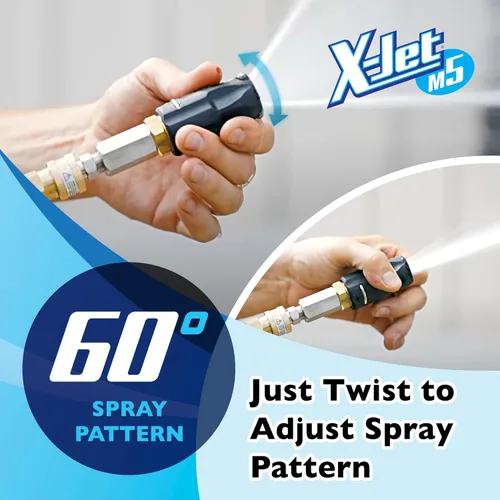 Miniatura 5 de Kit X-Jet M5#7 2-2.5 GPM Boquilla de lavado de presión variable de inyección externa de largo alcance ajustable Perfecto para lavar