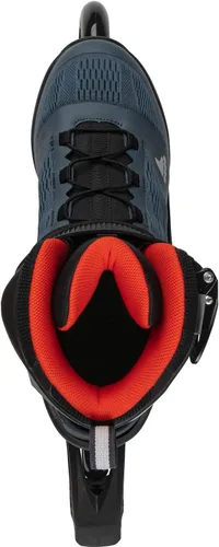 Miniatura 5 de Rollerblade Macroblade 90 Patines en línea de fitness para hombres adultos, Azul Orión/Naranja Picante, Patines en línea de rendimiento
