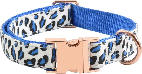 Miniatura 11 de Collar de perro con hebilla de metal, duradero y ajustable, suave para perros pequeños, medianos y grandes 03-flor5