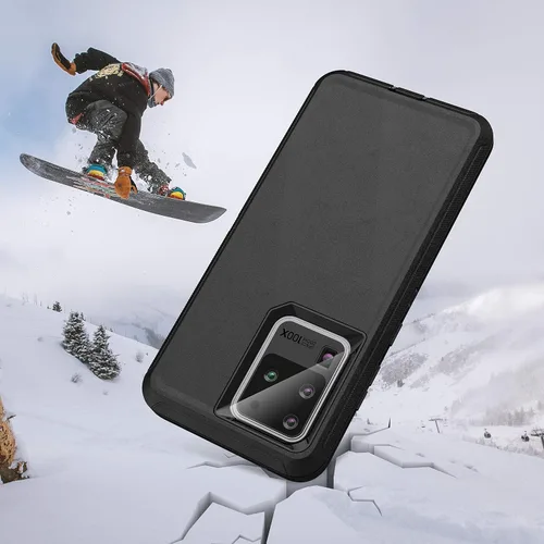 Miniatura 8 de MXX Funda resistente para Samsung Galaxy S20 Ultra (sin protector de pantalla) contra caídas Funda resistente para Galaxy S20 Ultra 5G (negro)
