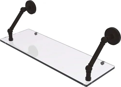 Miniatura 11 de Allied Brass PR-1/22-ORB Pr - Estante de vidrio con bordes biselados de 1 pulgada, 22 pulgadas, bronce aceitado