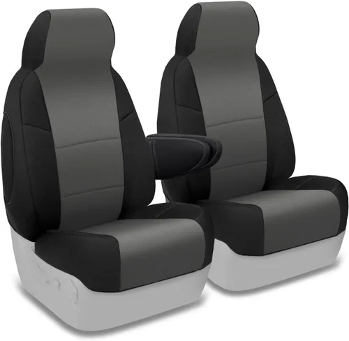 Miniatura 19 de Coverking Custom Fit Center 50/50 - Funda de asiento de cubo para modelos seleccionados Chevrolet Suburban 1500/2500, neopreno (negro)