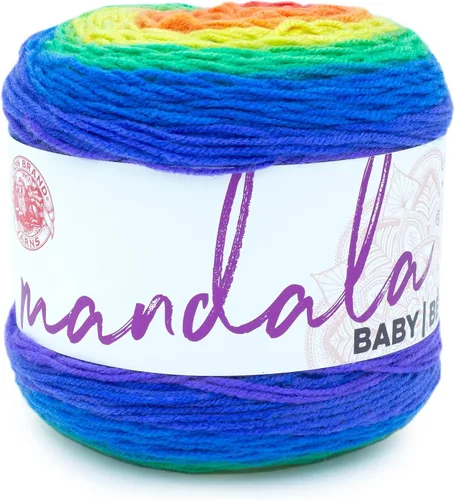 Miniatura 26 de Lion Brand Yarn (1 madeja) Mandala Baby Yarn, Wishing Well, 1770 pies (paquete de 1)