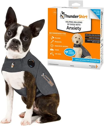 Miniatura 11 de Thundershirt para Perros, Grande, Gris Heather Clásico - Chaleco Calmante para la Ansiedad de Perros