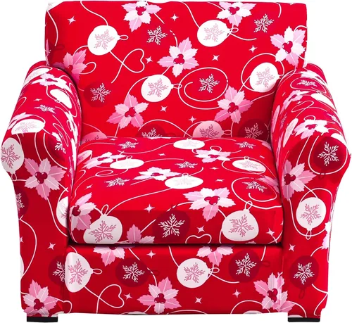 Miniatura 96 de Fundas elásticas para sofá de 1/2/3 cojines, funda estampada con fundas de cojín de asiento separadas, fundas de sofá lavables, protector de muebles