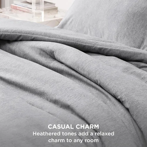 Miniatura 52 de Bedsure Juego de edredón Twin/Twin XL, ropa de cama suave beige para todas las estaciones, juego de cama teñido catiónico, 2 piezas, 1 edredón