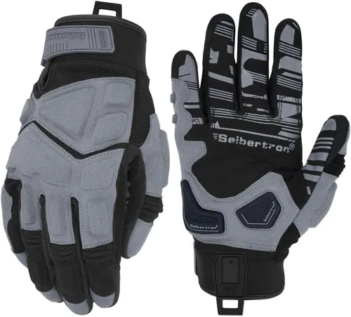 Miniatura 31 de Seibertron SPS Series - Guantes para motocicleta con pantalla táctil, para motocross, BMX, ATV, MTB, ciclismo, completo o medio dedo, para adultos