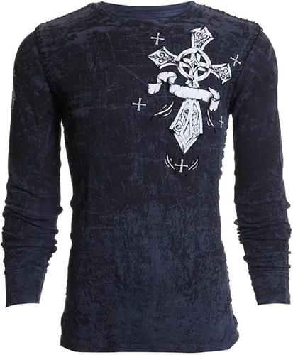 Miniatura 2 de Archaic by Affliction - Camisa térmica para hombre, cuenta regresiva, Negro