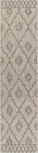 Miniatura 27 de Hauteloom Eris - Alfombra para exteriores, alfombra de patio para porche, exterior, alfombra impermeable, geométrica, marrón, crema, beige, 2 x 2