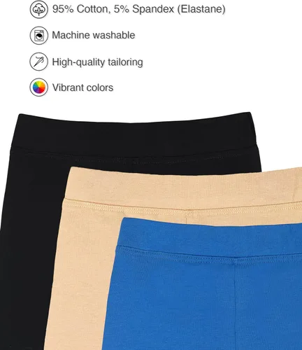 Miniatura 134 de Lilax Pantalones cortos de baile básicos y suaves para niñas para gimnasia o debajo de las faldas