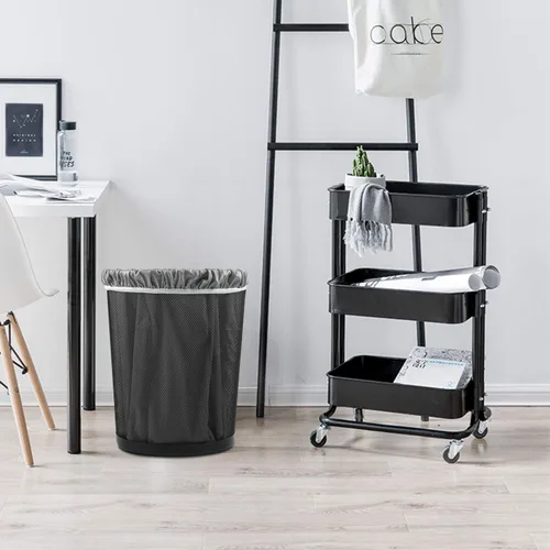 Miniatura 6 de ALVABABY Paquete de 2 cubos de pañales reutilizables para pañales de tela, bolsa de basura, lavandería, se adapta a cubos de basura de 13.3 galones