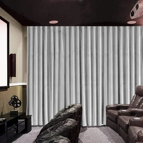 Miniatura 8 de cololeaf Panel de cortinas opacas de terciopelo con forro para cine en casa, cortina de ganchos planos para barra transversal o pista, 100 pulgadas