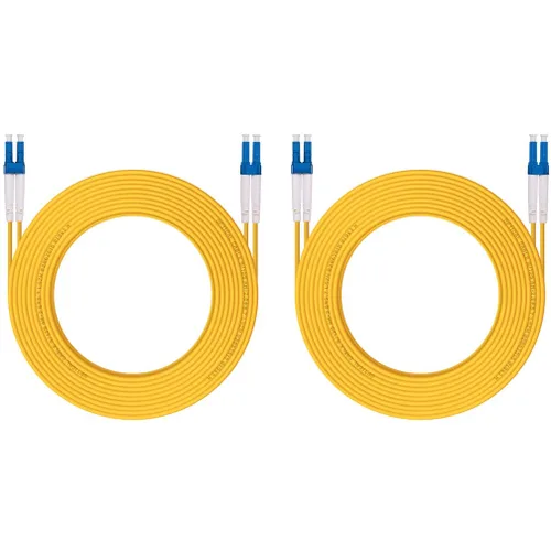 Miniatura 29 de Cable de conexión de fibra OM3 LC a LC de 0.7 ft, puente de fibra multimodo de 10 GB, LC-LC UPC dúplex MMF 50/125um, LSZH, para transceptor SFP
