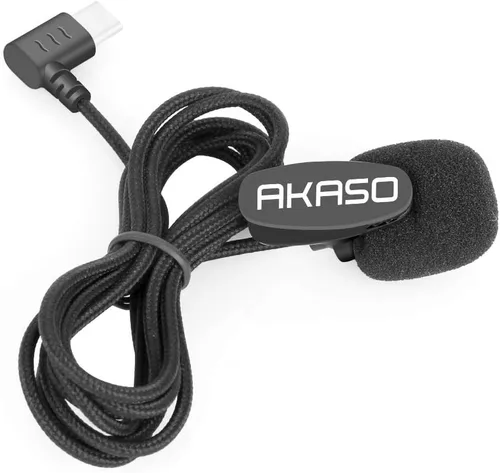 Miniatura 4 de AKASO Micrófono externo Brave 7/Brave 8/Brave 6 Plus solo cámara de acción (puerto tipo C)