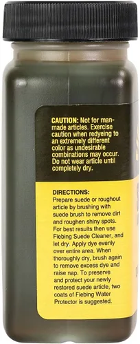 Miniatura 2 de Fiebing's Tinte de Ante Negro (4 oz) - Recolorea, Ilumina y Restaura Zapatos de Gamuza y Cuero Rugoso, Muebles, Bolso - Incluye Aplicador de Lana