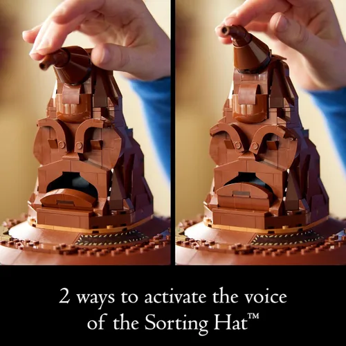 Miniatura 3 de LEGO Sombrero de clasificación de Harry Potter con 31 voces - Juego de construcción de Harry Potter - Idea de regalo para adultos, mujeres