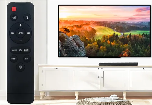 Miniatura 7 de Control remoto de repuesto aplicable para ONN Soundbar 100043839 Sistema de altavoces de barra de sonido