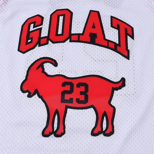 Miniatura 5 de Camiseta de baloncesto juvenil de cabra clásica 23 hiphop, fiesta temática, camisas de regalo para niños, bordado para fanáticos del baloncesto