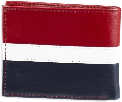 Miniatura 3 de Tommy Hilfiger Cartera de cuero genuino para hombre con múltiples ranuras para tarjetas
