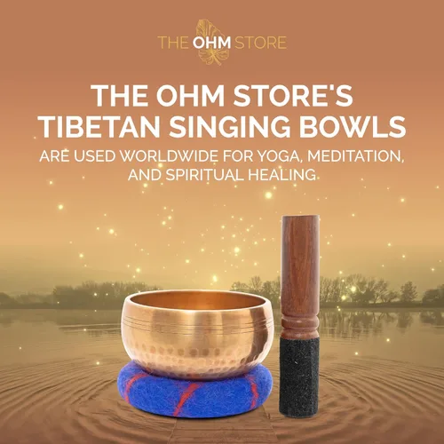 Miniatura 3 de Juego de cuencos tibetanos hechos a mano, cuenco de sonido de 4 pulgadas para meditación, curación de sonido y yoga, instrumento de curación