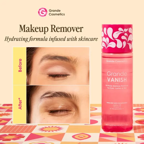Miniatura 2 de Grande Cosmetics Removedor de maquillaje – Elimina el maquillaje a base de agua y aceite, disuelve fórmulas de larga duración e impermeables
