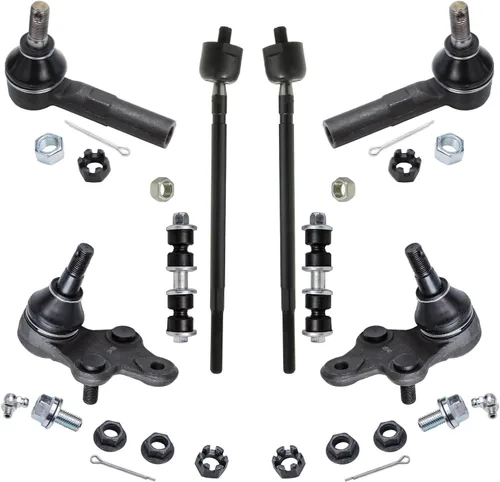 Miniatura 231 de Detroit Axle – Kit de suspensión delantera para Hyundai 2013-2018 Santa Fe 2 enlaces de barra de estabilizador 4 varillas de amarre interiores