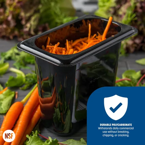 Miniatura 5 de Carlisle FoodService Products StorPlus - Recipiente de almacenamiento de alimentos de tamaño 1/9 para servir y almacenar alimentos calientes