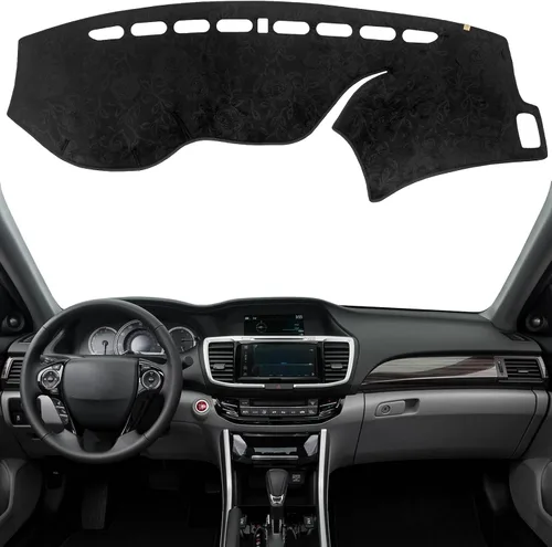 Miniatura 18 de Cubierta de tablero Tapete de salpicadero Compatible con Ho-nda Civic 2015-2012 (para transmisión izquierda), tapete de salpicadero para coche