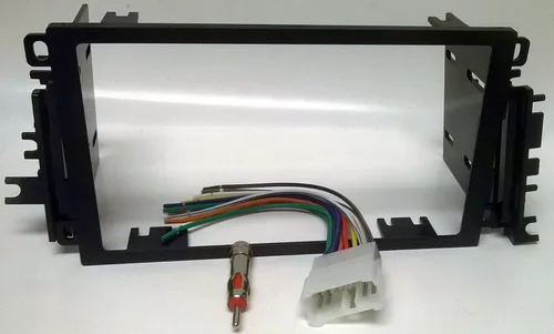 Kit de tablero de radio, mazo de cables y adaptador de antena para instalar una nueva radio doble Din en un Suzuki Vitara (1999-2004), Grand Vitara
