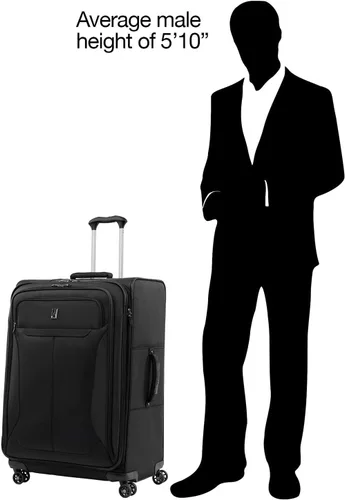 Miniatura 8 de Travelpro Tourlite Softside - Maleta expandible con 4 ruedas giratorias, maleta ligera, para hombres y mujeres, Negro