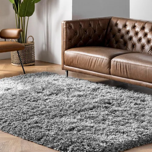 Miniatura 8 de nuLOOM Kristan Modern Shag - Alfombra decorativa, 3 x 5, color gris