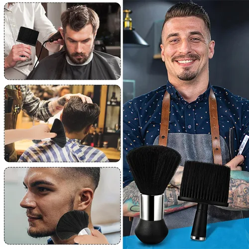 Miniatura 4 de 2 cepillos de peluquería para quitar el cabello suelto, cepillos profesionales de corte de cabello, cepillo de peluquero suave para cepillar