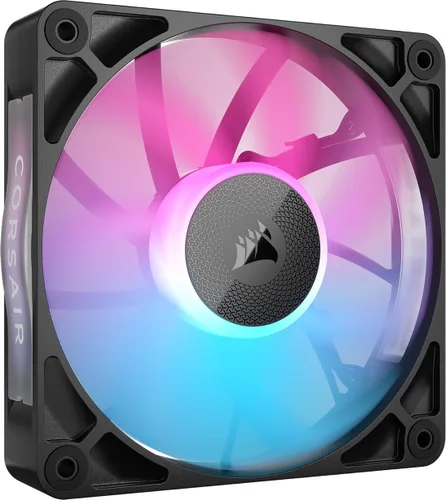 CORSAIR iCUE Link RX120 RGB Ventilador PWM de 120 mm - Rodamiento de cúpula magnética - Ventilador individual - Negro