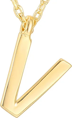 Miniatura 3 de PAVOI Collar con inicial chapado en oro de 14 quilates Collares de letras para mujer
