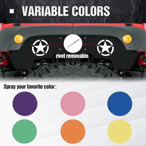 Miniatura 3 de YZONA Forros de guardabarros internos delanteros compatibles con Jeep Wrangler JK y JKU Unlimited Sport Sahara Rubicon 2007-2018, estilo de pernos