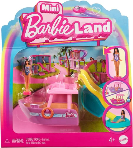Miniatura 6 de Barbie Mini vehículo de muñeca sorpresa BarbieLand para niñas de 4 años en adelante